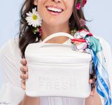 FarmHouse Fresh Cosmetic Bag with FHF Smurf Village Silky Scarf