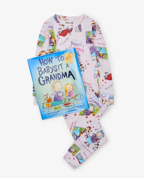 How To Babysit Grandma Pajama  & Book Set