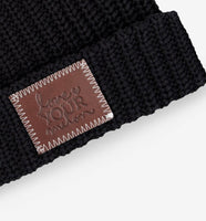 Black Cuffed Kids Beanie