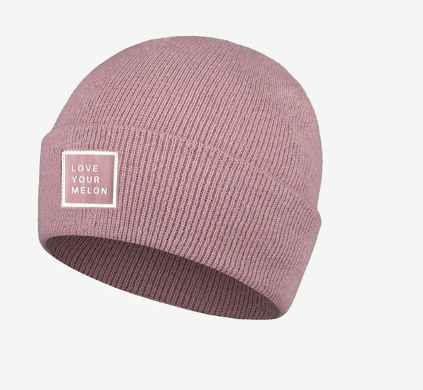Pale Rose Acrylic Cuffed Beanie