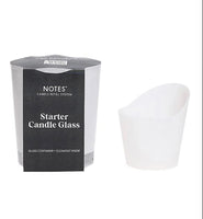 NOTES Refillable Glass Candle