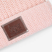 Blush Natural Pom Beanie