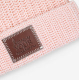 Blush Natural Pom Beanie