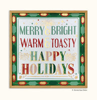 Merry and Bright Holiday Framed Art