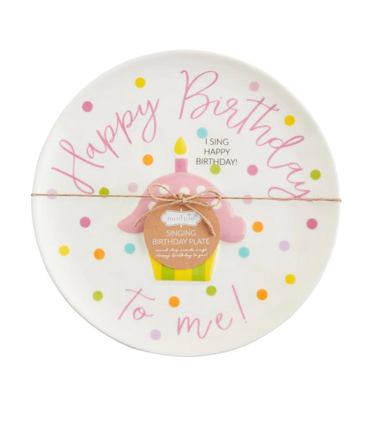 Birthday Girl Singing Plate