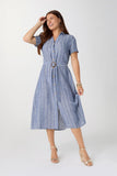 Coco+Carmen Miriam Short Sleeve Shirtdress with Belt