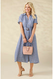 Coco+Carmen Miriam Short Sleeve Shirtdress with Belt