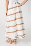 Coco+Carmen Katherine Striped Tie Waist Skirt