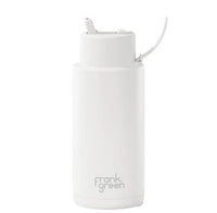 Ceramic Reusable Bottles 34oz with Flip Straw Lid