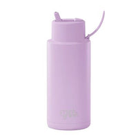 Ceramic Reusable Bottles 34oz with Flip Straw Lid