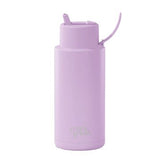 Ceramic Reusable Bottles 34oz with Flip Straw Lid