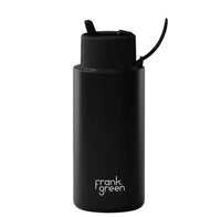 Ceramic Reusable Bottles 34oz with Flip Straw Lid