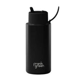 Ceramic Reusable Bottles 34oz with Flip Straw Lid