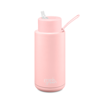 Ceramic Reusable Bottles 34oz with Flip Straw Lid