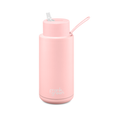 Ceramic Reusable Bottles 34oz with Flip Straw Lid