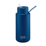 Ceramic Reusable Bottles 34oz with Flip Straw Lid