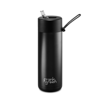 Ceramic Reusable Bottle 20oz with Flip Straw Lid