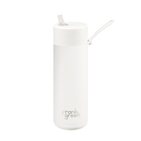 Ceramic Reusable Bottle 20oz with Flip Straw Lid