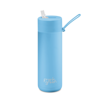 Ceramic Reusable Bottle 20oz with Flip Straw Lid