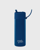 Ceramic Reusable Bottle 20oz with Flip Straw Lid