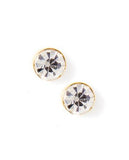 LINNY CO Screwback Stud Earrings - Juliet Clear 8mm