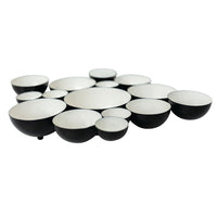 Nora Fleming black and white bubble bowl