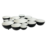 Nora Fleming black and white bubble bowl