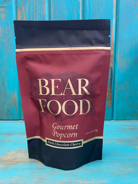 Bear Food Dark Chocolate Cherry Gourmet Popcorn 1.5oz Pouch