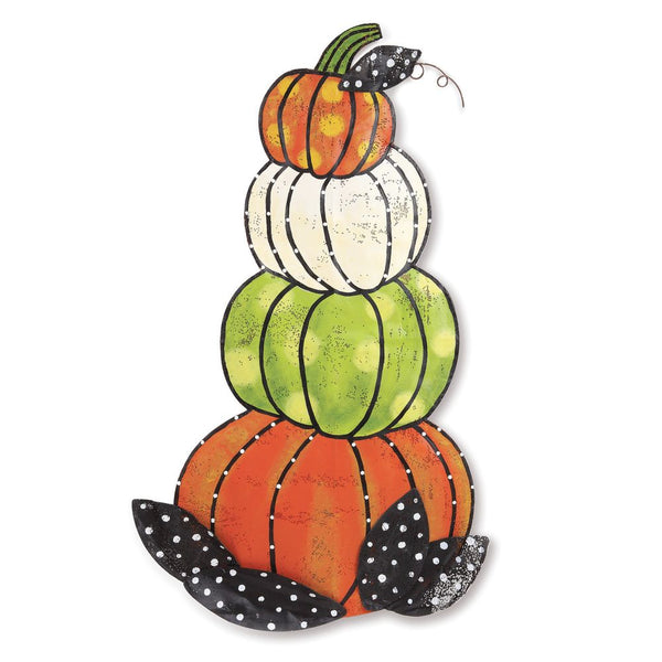 Fall Stacked Pumpkins Door Hanger