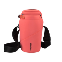 Corkcicle Crossbody Water Bottle Sling Bag in Coral