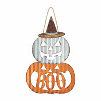 Pumpkin Light Up Door Hanger