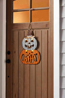 Pumpkin Light Up Door Hanger