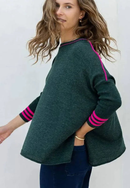 MERSEA THE CATALINA CONTRAST CREWNECK TRAVELER