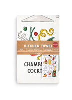Champagne Cocktail Cotton Twill Bar Towel