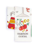 Champagne Cocktail Cotton Twill Bar Towel