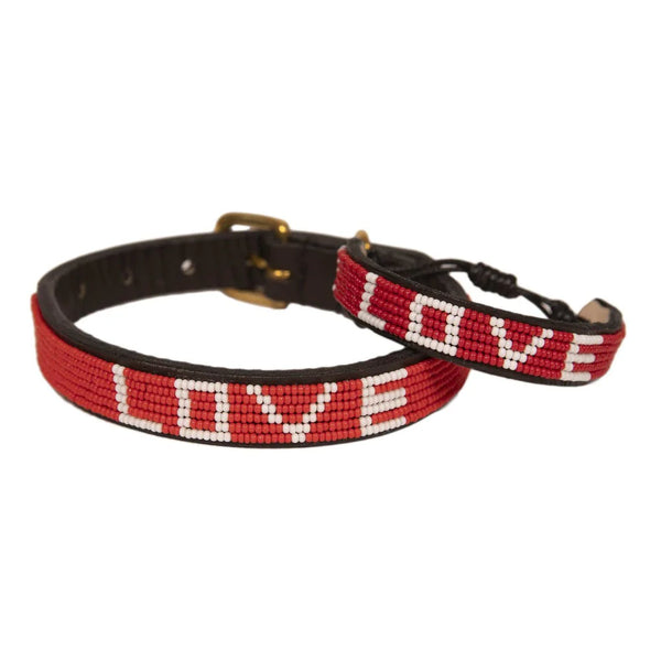 LOVE IS PROJECT Pet Collar - Red