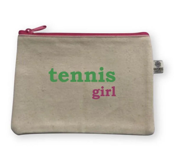 Tennis Girl
Embroidered Cosmetic Bags