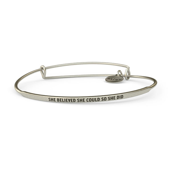 She Believed She Could So She Did Bangle