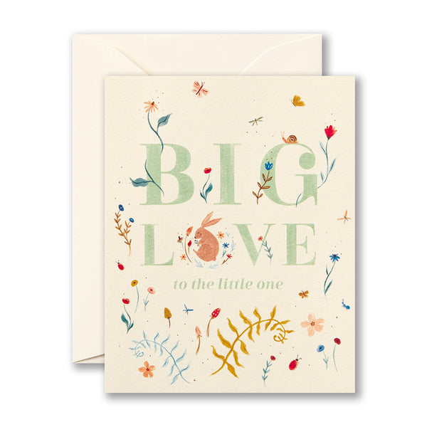 BIG LOVE TO THE LITTLE ONE. - Baby Card