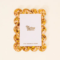 Acrylic Frame Magnet Mini Gold Confetti- The Darling Effect