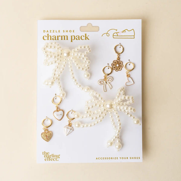 The Darling Effect Shoe Charm Pack - Pretty in Pearl