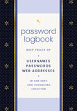 PASSWORD LOGBOOK - BLACK & GOLD