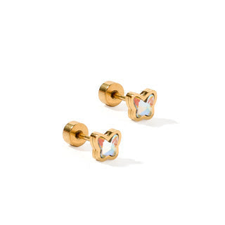 LINNY CO Screwback Stud - Polly - Butterfly