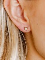 LINNY CO Screwback Stud - Polly - Butterfly
