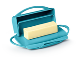 Butter Dish with Attached Flip-Top Lid by Butterie