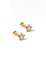 LINNY CO Screwback Stud Earrings - Lyla Multi