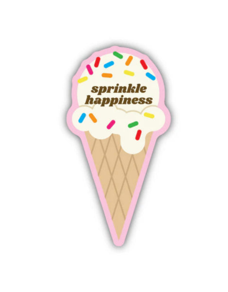 Stickers Northwest - Sprinkle Happiness Ice Cream Cone Sticker