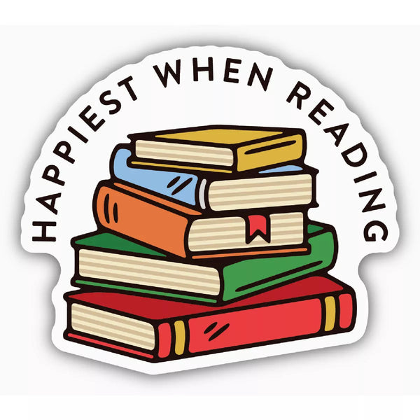 Stickers Northwest Happiest When Reading Sticker