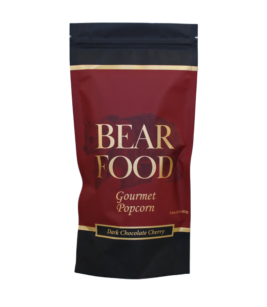 Bear Food Dark Chocolate Cherry Gourmet Popcorn 5.5oz Pouch