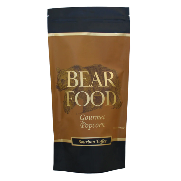 Bear Food Bourbon Toffee Gourmet Popcorn 5.5oz Pouch